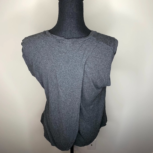 Marine Layer Dark Grey Open Back Tank Top S - Picture 3 of 5